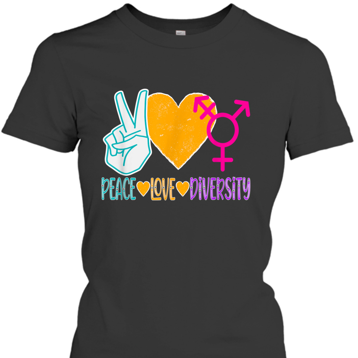 Peace Love Diversity To Celebrate Equality & Inclusion T-Shirt Peace Love Diversity To Celebrate Equality & Inclusion T-Shirt
