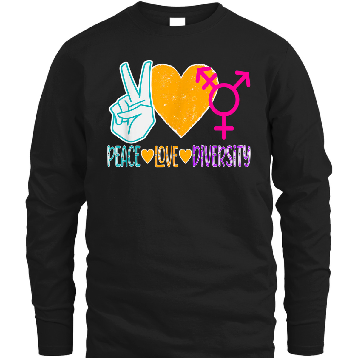 Peace Love Diversity To Celebrate Equality & Inclusion T-Shirt Peace Love Diversity To Celebrate Equality & Inclusion T-Shirt