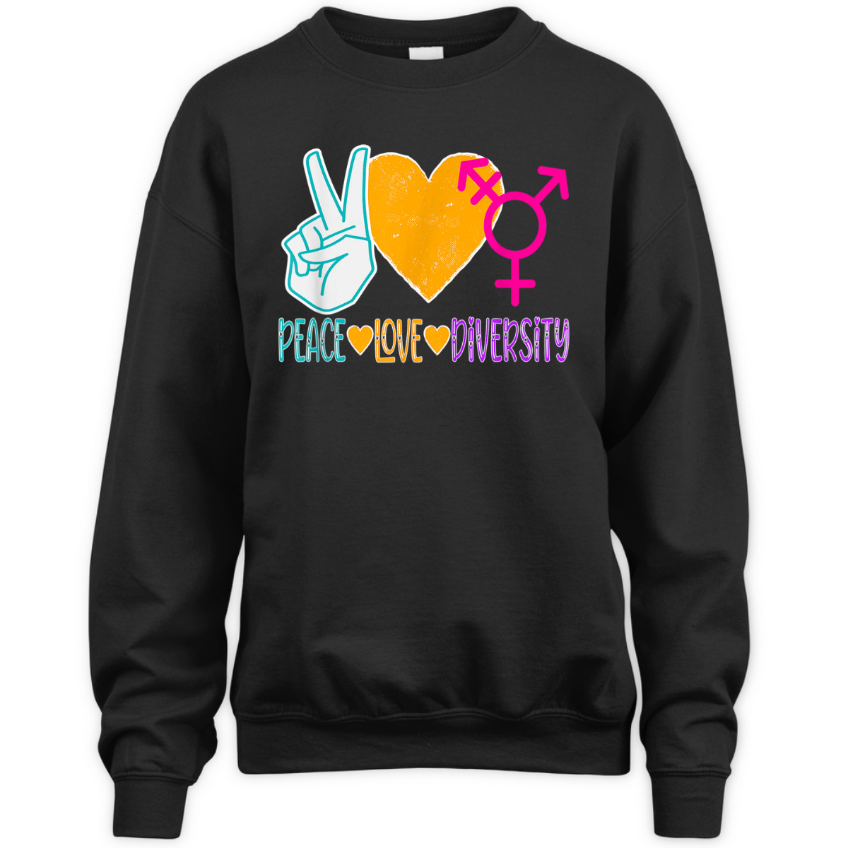 Peace Love Diversity To Celebrate Equality & Inclusion T-Shirt Peace Love Diversity To Celebrate Equality & Inclusion T-Shirt