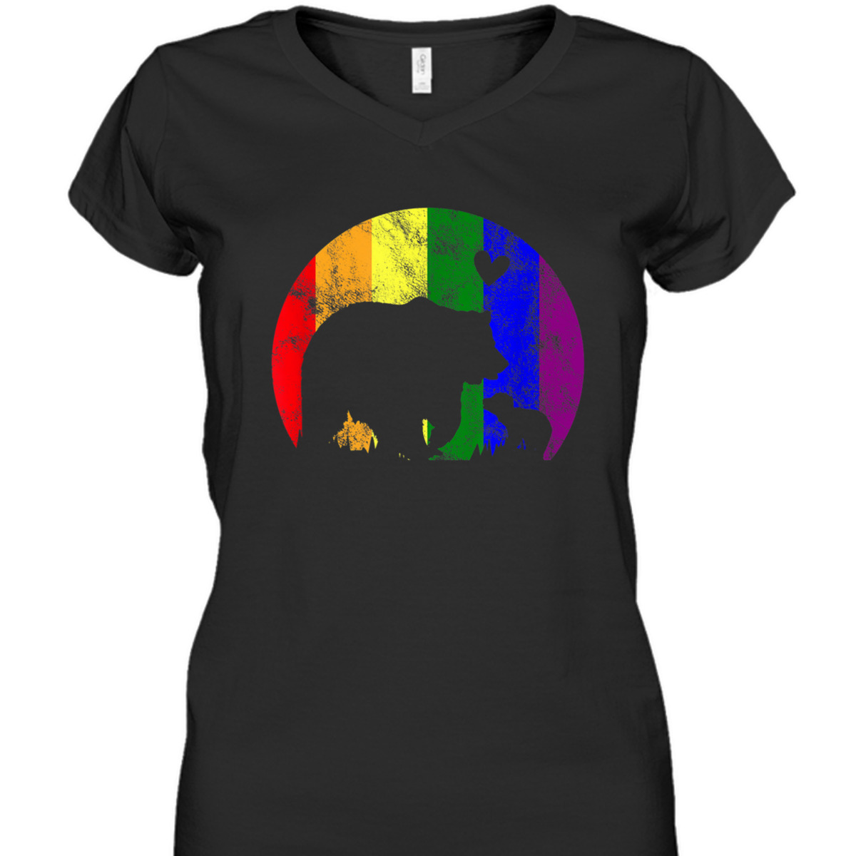 LGBT Mama Bear Gay Pride Rainbow Equality Support T-Shirt