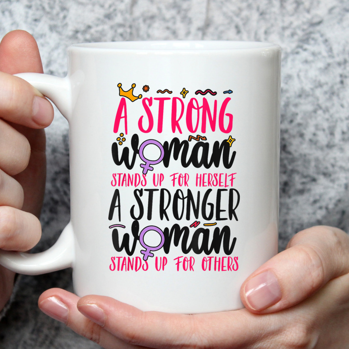 Feminist A Strong Woman Stands Up For Herself A Stronger T-Shirt Feminist A Strong Woman Stands Up For Herself A Stronger T-Shirt