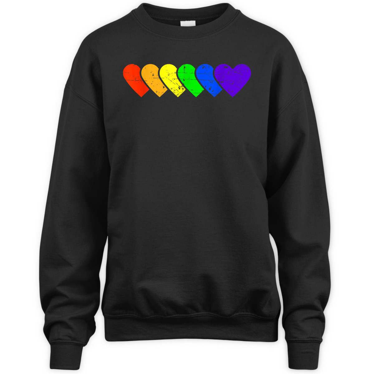 Gay Pride Rainbow Heart Lesbians Equality T-Shirt