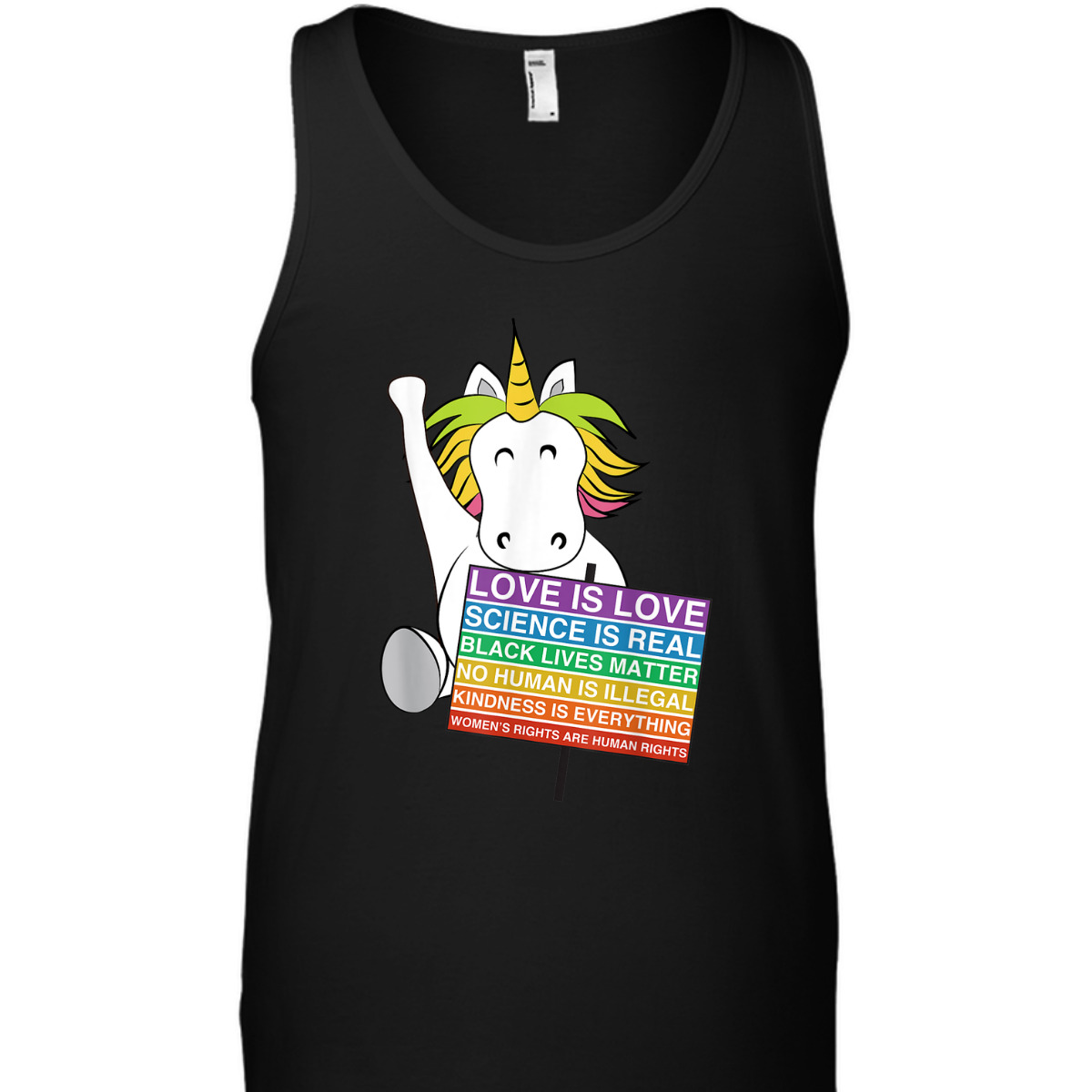 Human Rights Unicorn Equality Social Justice Womens T-Shirt Human Rights Unicorn Equality Social Justice Womens T-Shirt