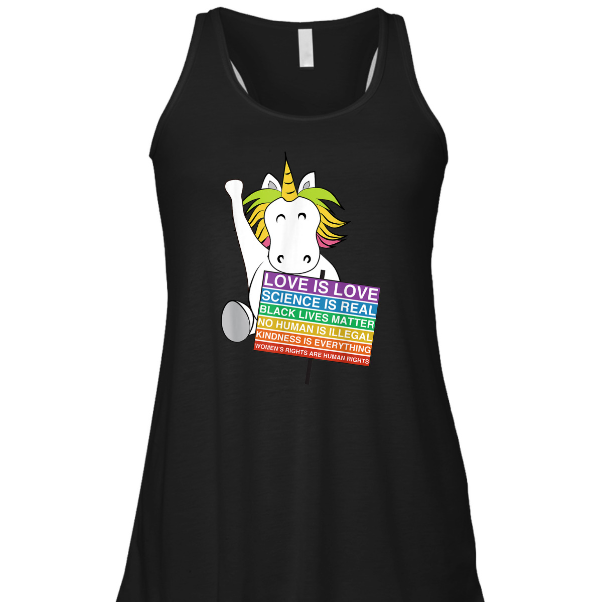 Human Rights Unicorn Equality Social Justice Womens T-Shirt Human Rights Unicorn Equality Social Justice Womens T-Shirt