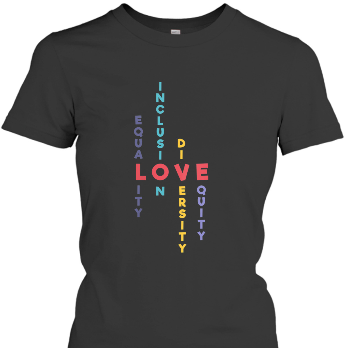 Womens Inclusion For Equality Inclusion Diversity Equity T-Shirt