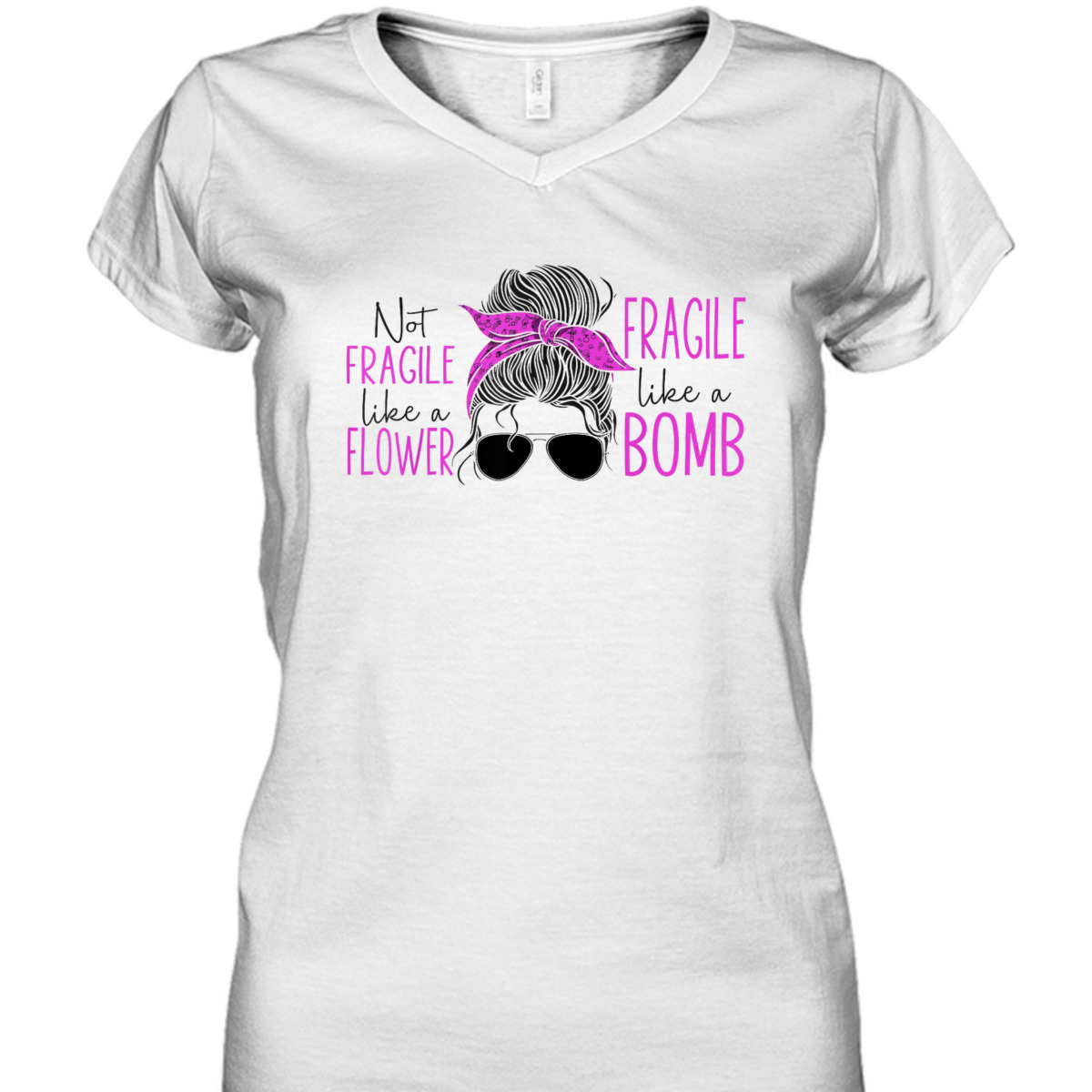 Feminist Not Fragile Like A Flower Fragile Like A Bomb T-Shirt