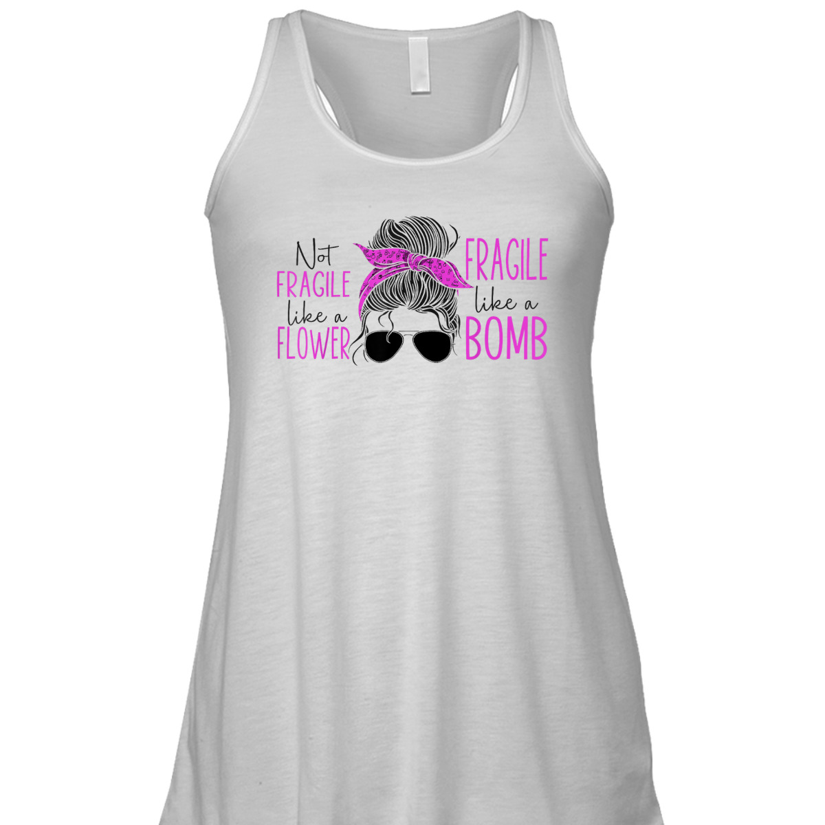 Feminist Not Fragile Like A Flower Fragile Like A Bomb T-Shirt