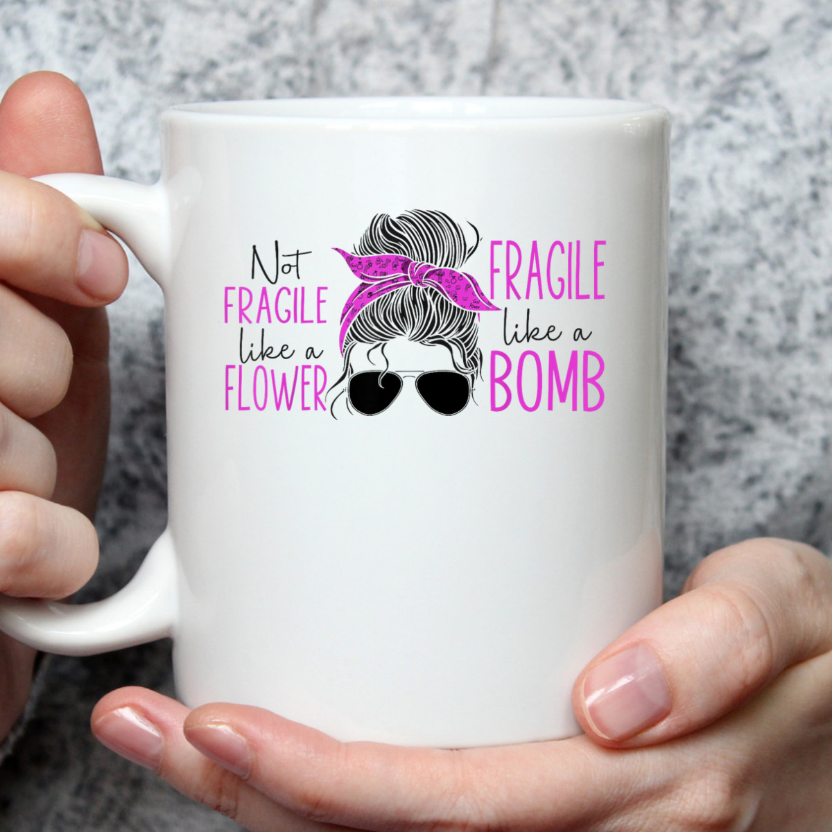 Feminist Not Fragile Like A Flower Fragile Like A Bomb T-Shirt