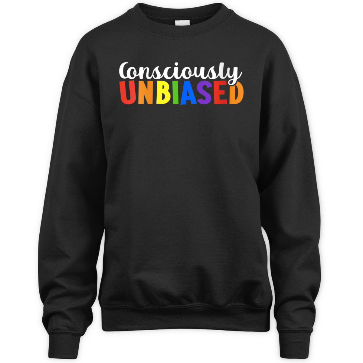 Womens Consciously Unbiased LGBTQ Equality Pride T-Shirt Womens Consciously Unbiased LGBTQ Equality Pride T-Shirt