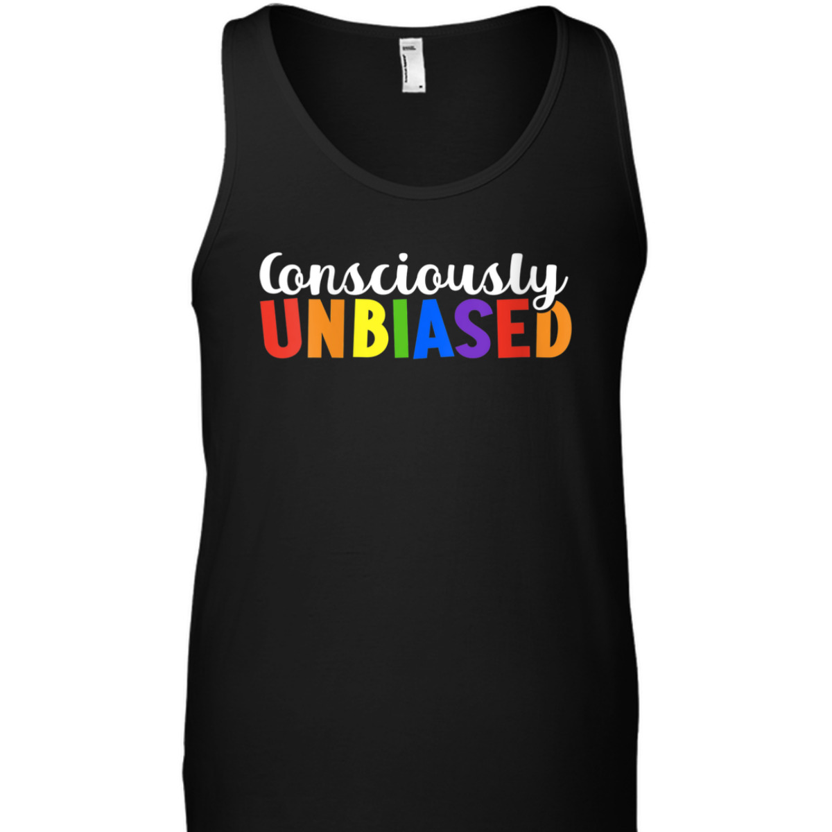 Womens Consciously Unbiased LGBTQ Equality Pride T-Shirt