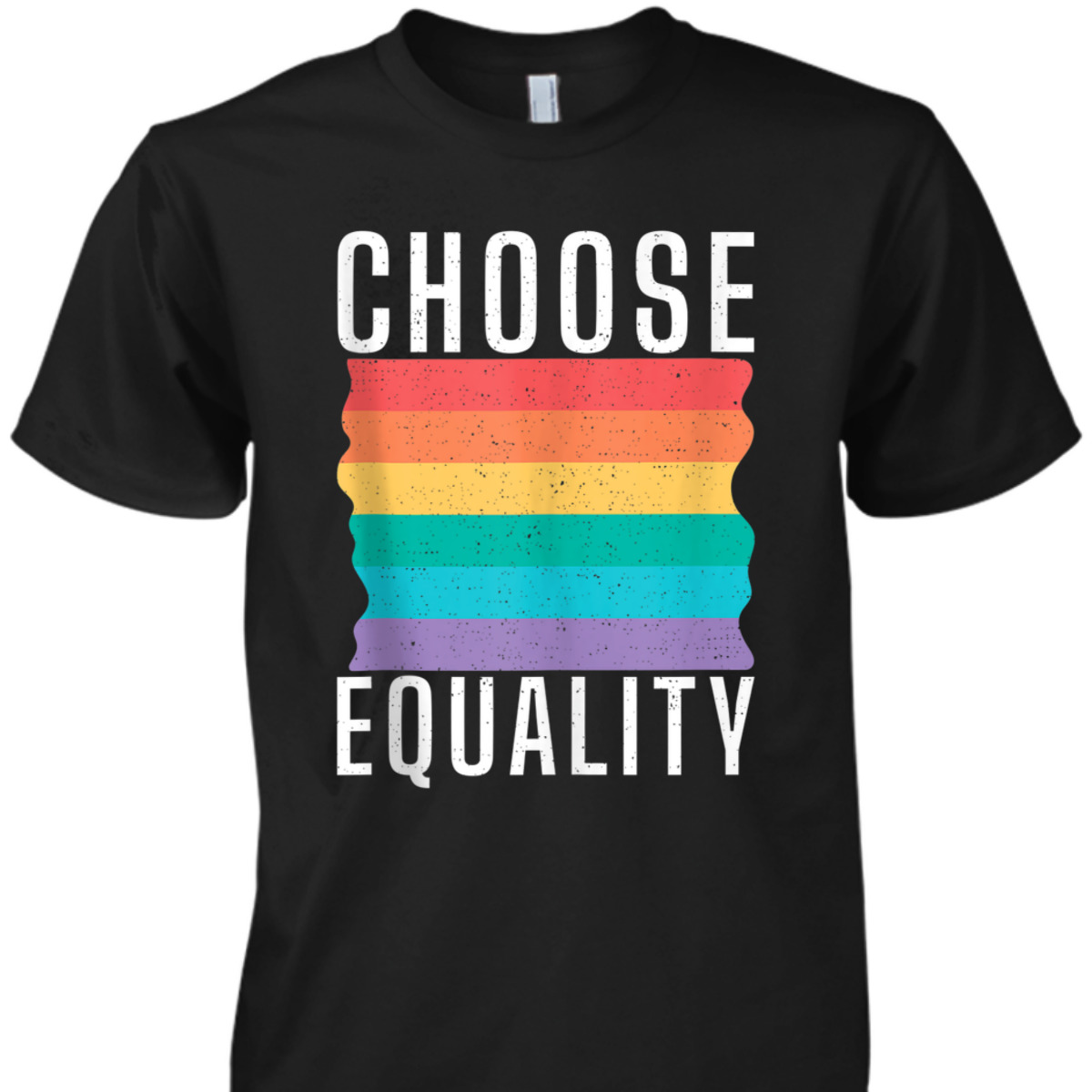 Choose Equality Gay Pride Lesbian Rainbows Flag Support T-Shirt
