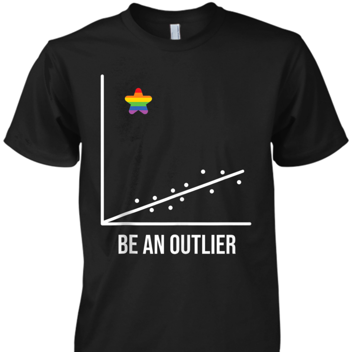 Outlier Math Geek LGBT Equality Pride T-Shirt
