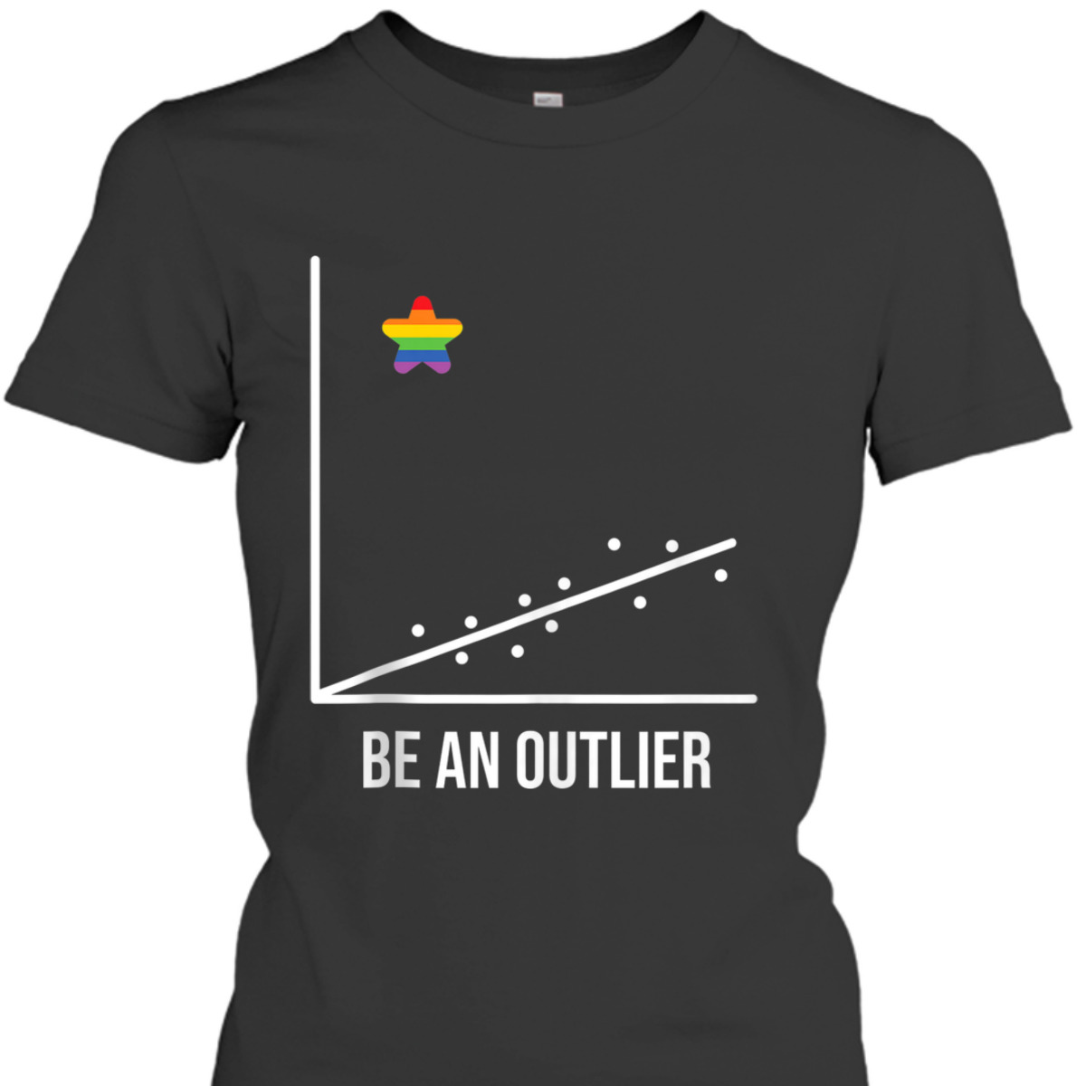 Outlier Math Geek LGBT Equality Pride T-Shirt