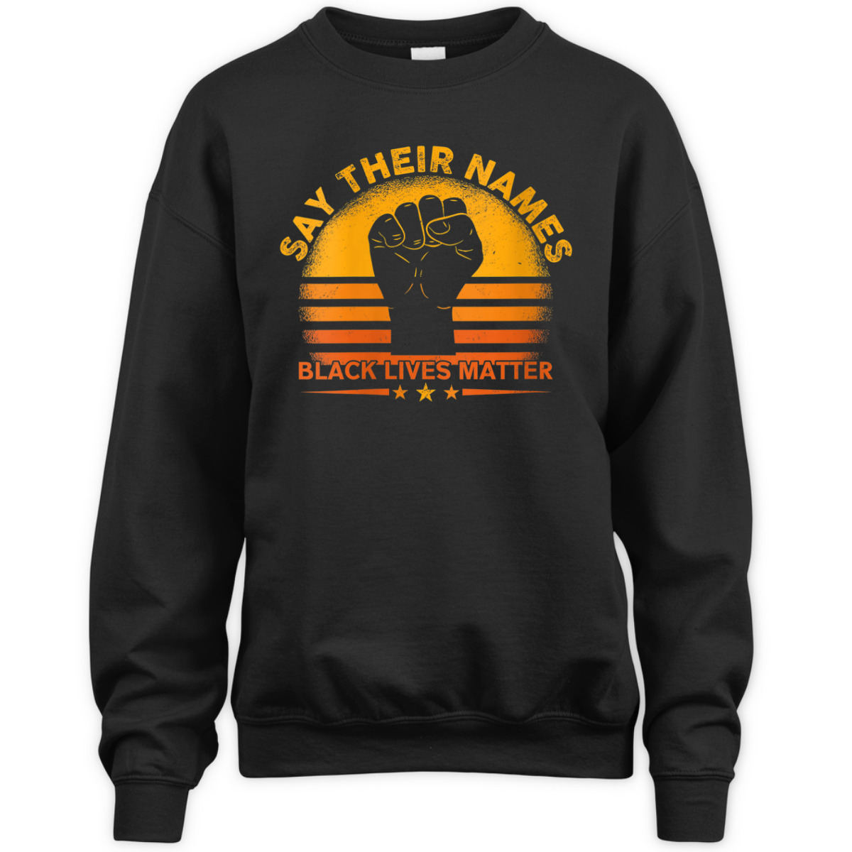 Womens BLM Say Their Names Black Lives Matter Racial Equality T-Shirt