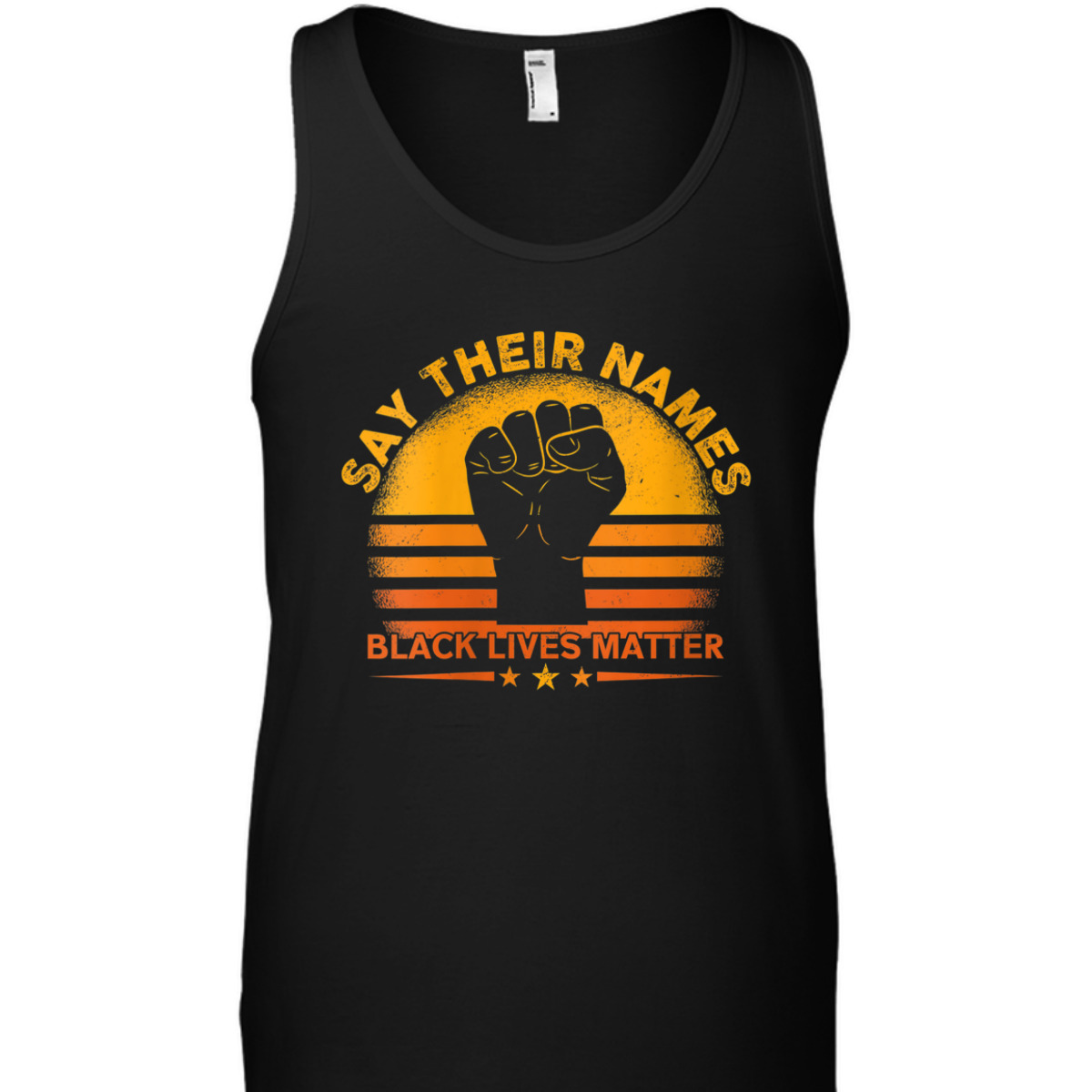 Womens BLM Say Their Names Black Lives Matter Racial Equality T-Shirt