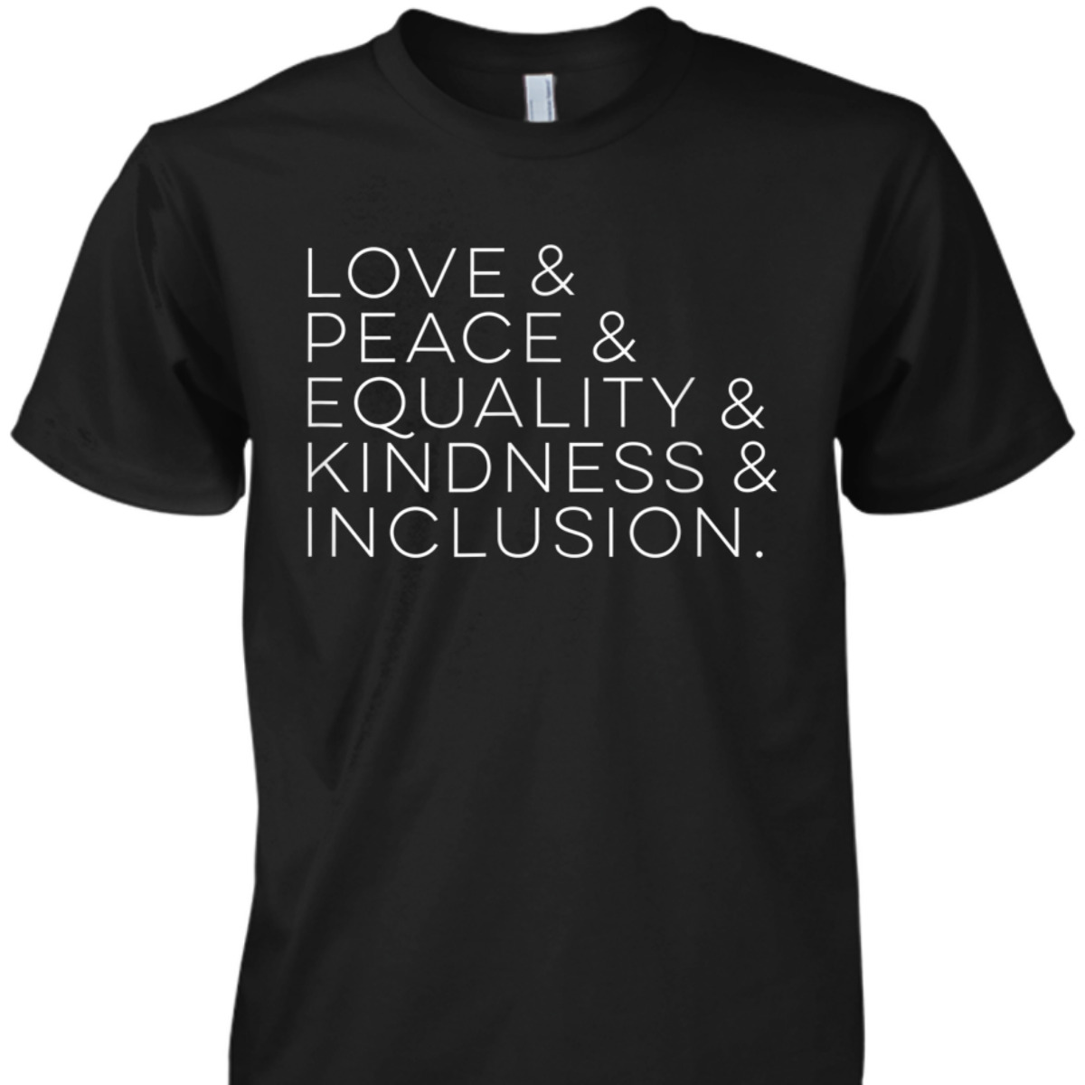 Love & Peace & Equality & Kindness & Inclusion T-Shirt Love & Peace & Equality & Kindness & Inclusion T-Shirt
