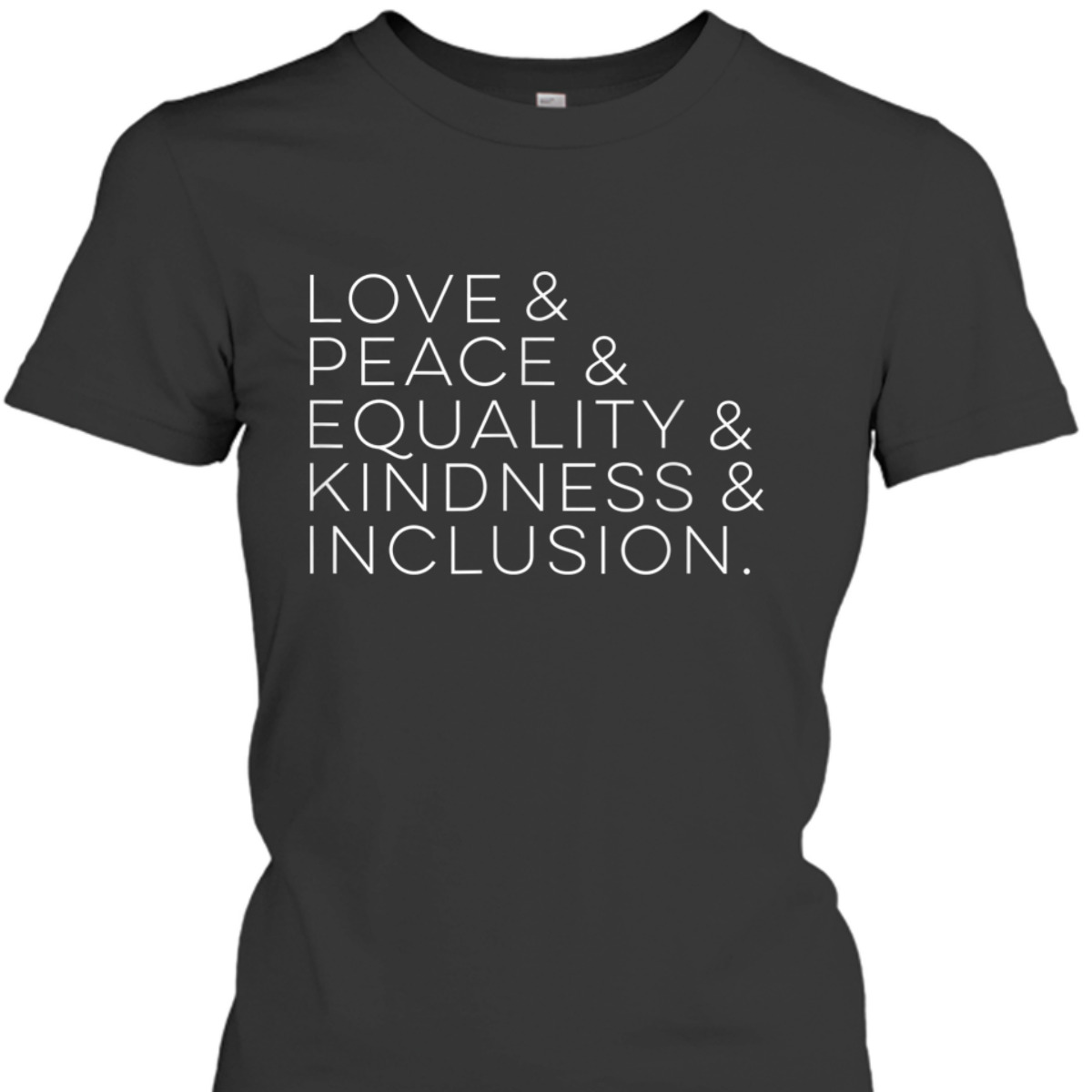 Love & Peace & Equality & Kindness & Inclusion T-Shirt