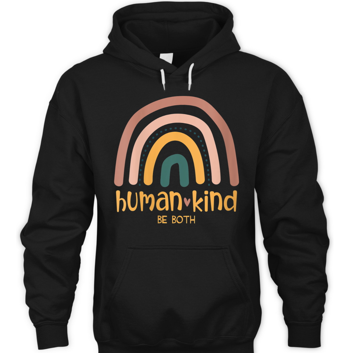Womens Human Kind Be Both Equality Kindness Humankind Retro Rainbow T-Shirt Womens Human Kind Be Both Equality Kindness Humankind Retro Rainbow T-Shirt