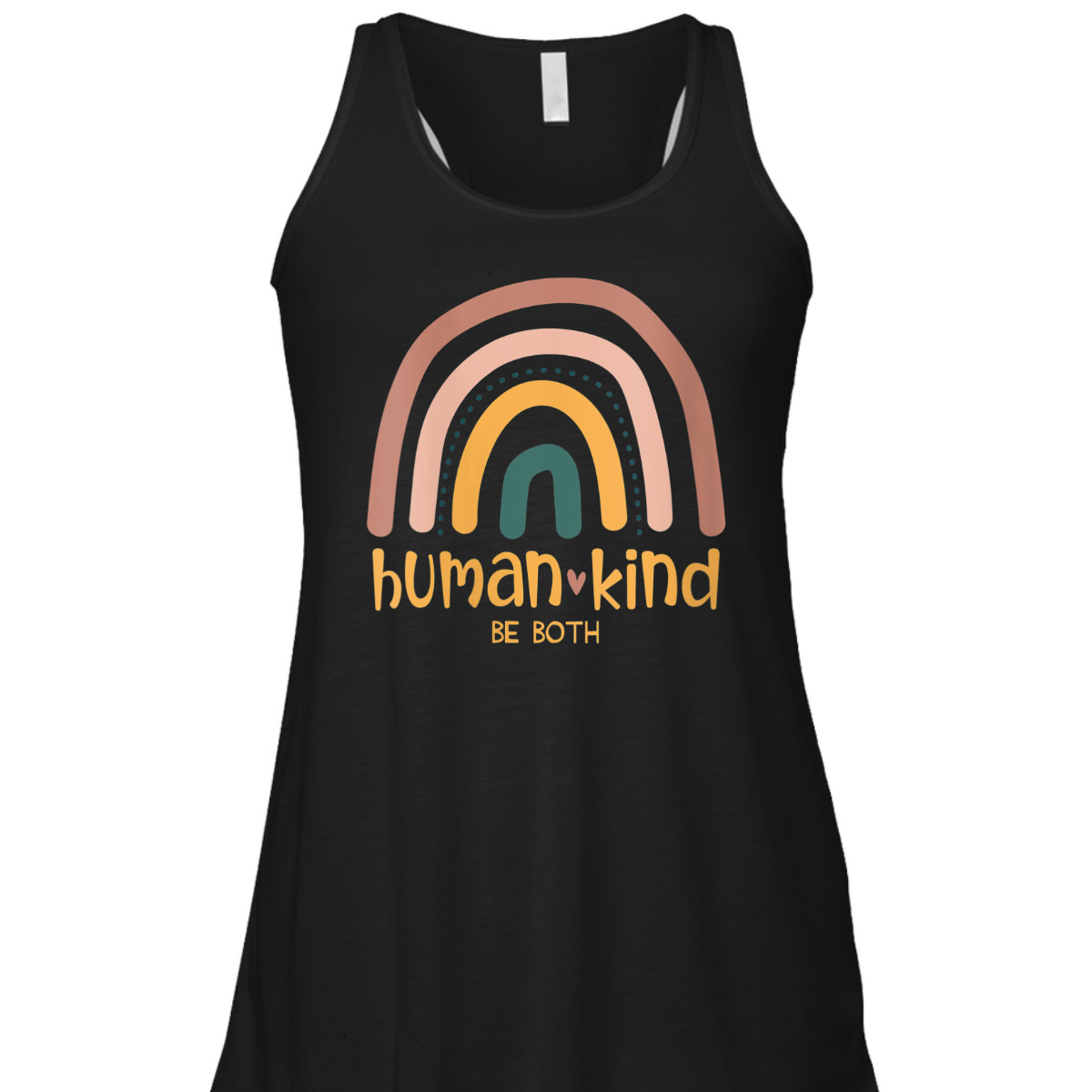 Womens Human Kind Be Both Equality Kindness Humankind Retro Rainbow T-Shirt Womens Human Kind Be Both Equality Kindness Humankind Retro Rainbow T-Shirt