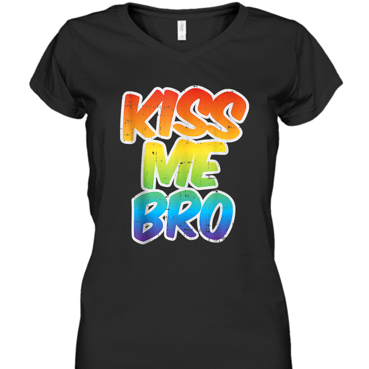 Kiss Me Bro Funny LGBT-Q Rainbow Gay Proud Equality Male T-Shirt Kiss Me Bro Funny LGBT-Q Rainbow Gay Proud Equality Male T-Shirt
