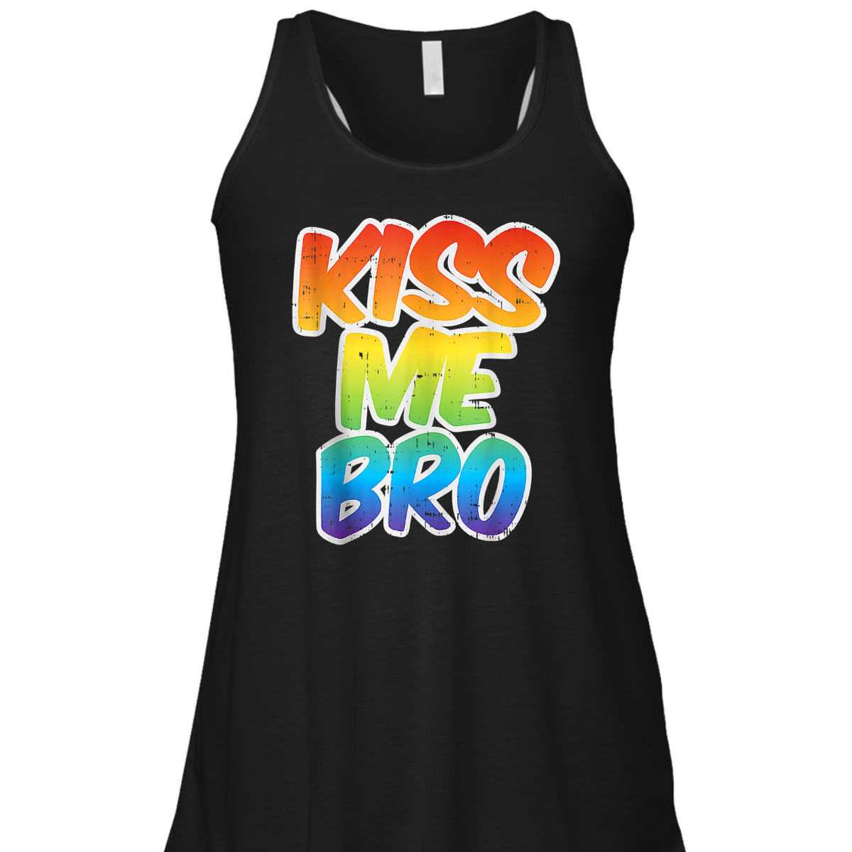 Kiss Me Bro Funny LGBT-Q Rainbow Gay Proud Equality Male T-Shirt