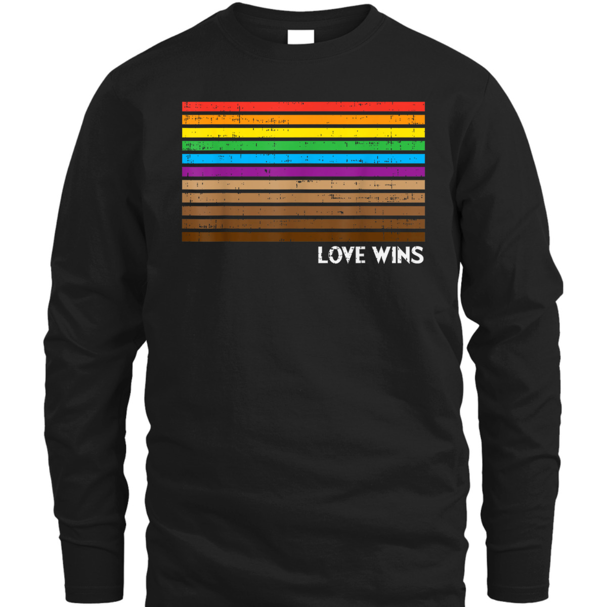 Rainbow Black Pride Flag Love Wins Equality Gay LGBT Gift T-Shirt Rainbow Black Pride Flag Love Wins Equality Gay LGBT Gift T-Shirt