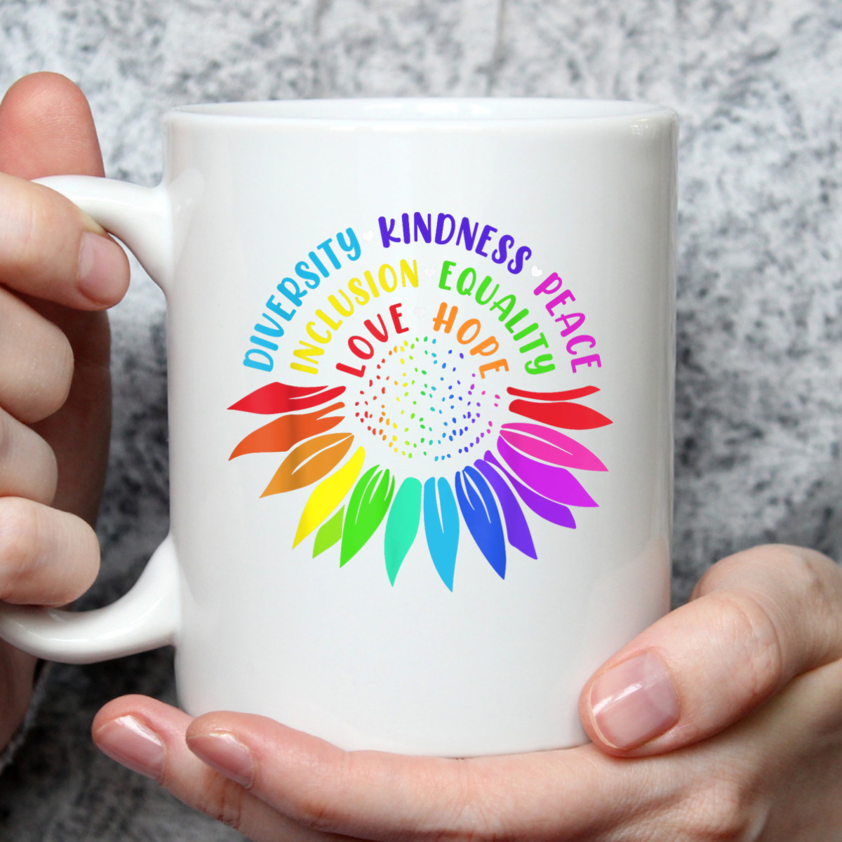 Sunflower Kindness Peace Equality Rainbow Flag LGBTQ Pride T-Shirt
