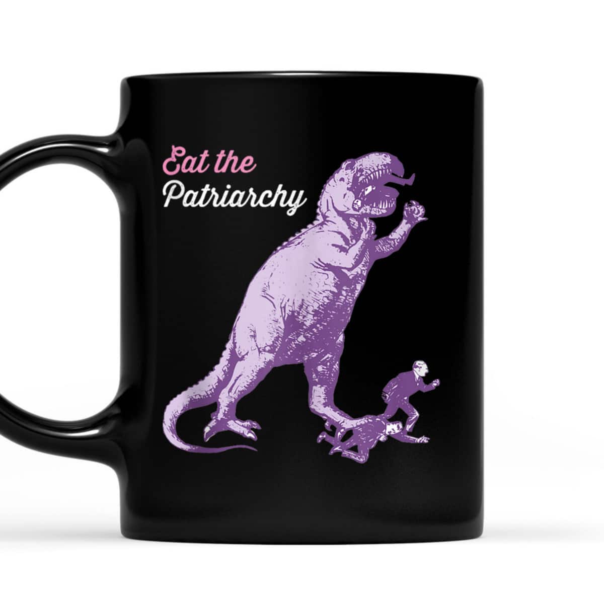 Eat The Patriarchy Funny Feminist Vintage T-Rex Dinosaur T-Shirt