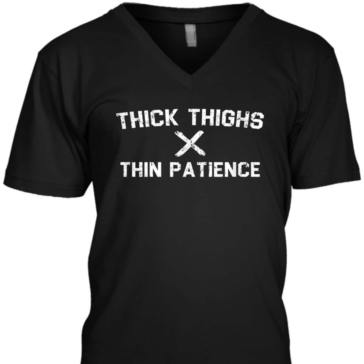 Power Feminism Equality Pride Thick Thighs Thin Patience T-Shirt