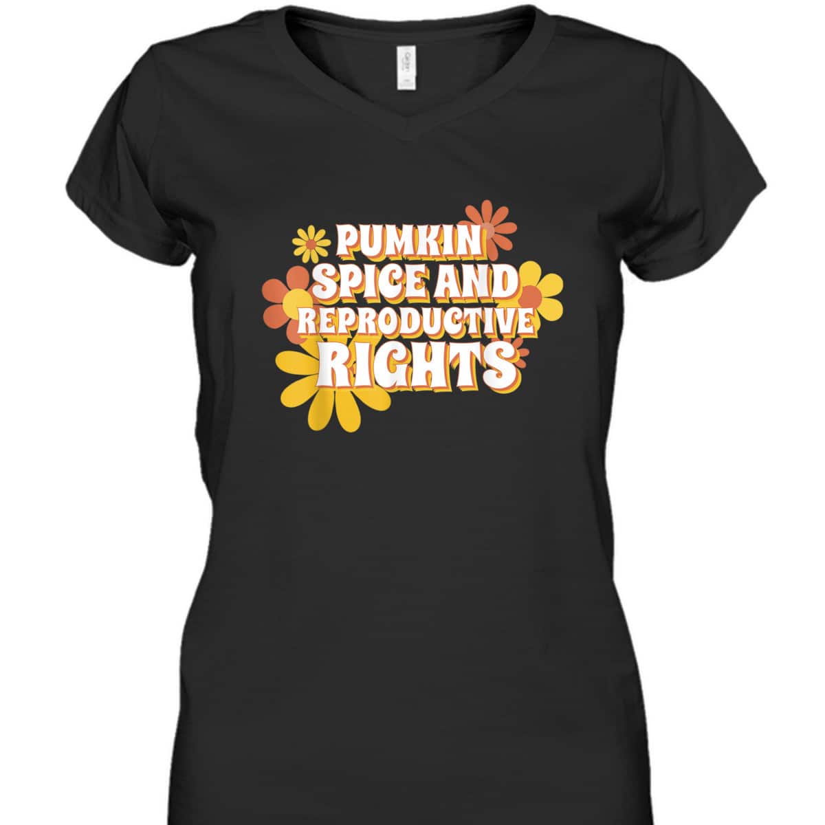 Pumpkin Spice And Reproductive Rights Fall Feminist Choice T-Shirt