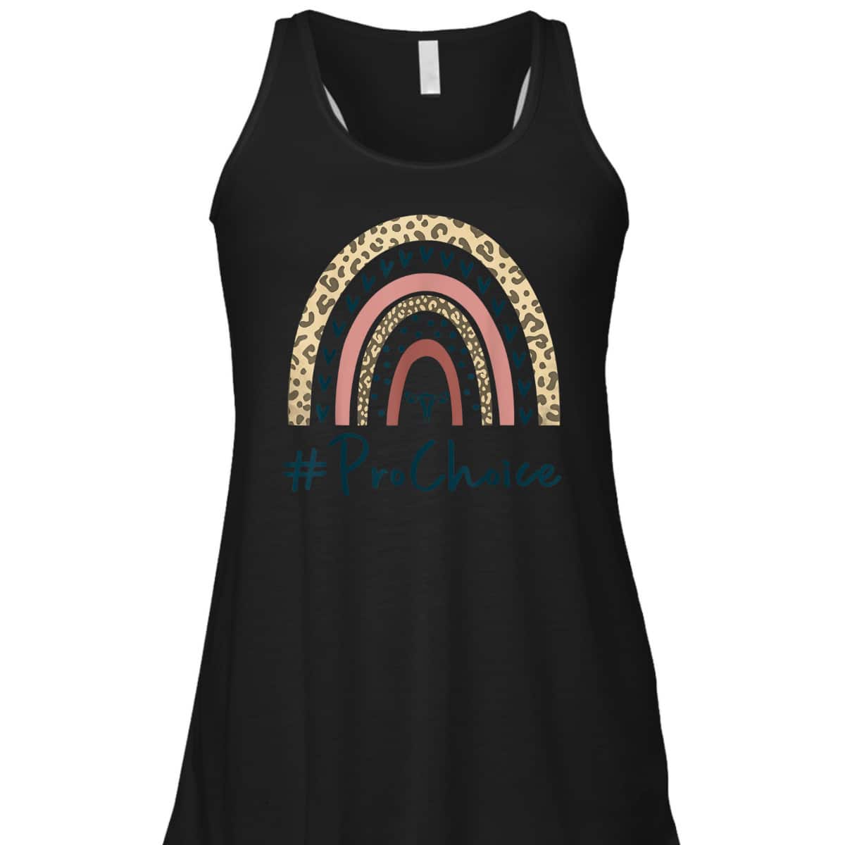 Pro Choice Leopard Rainbow Feminist Rights My Choice T-Shirt