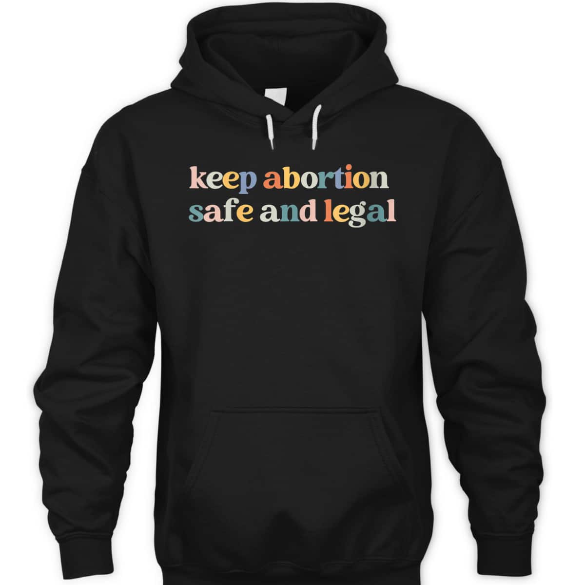 Womens Keep Abortion Safe And Legal Pro Choice Feminist Retro T-Shirt