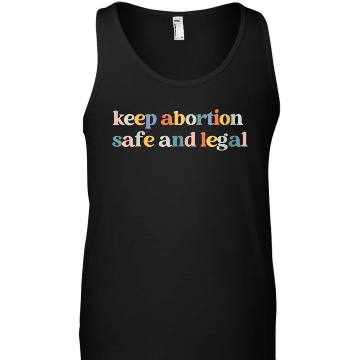 Womens Keep Abortion Safe And Legal Pro Choice Feminist Retro T-Shirt