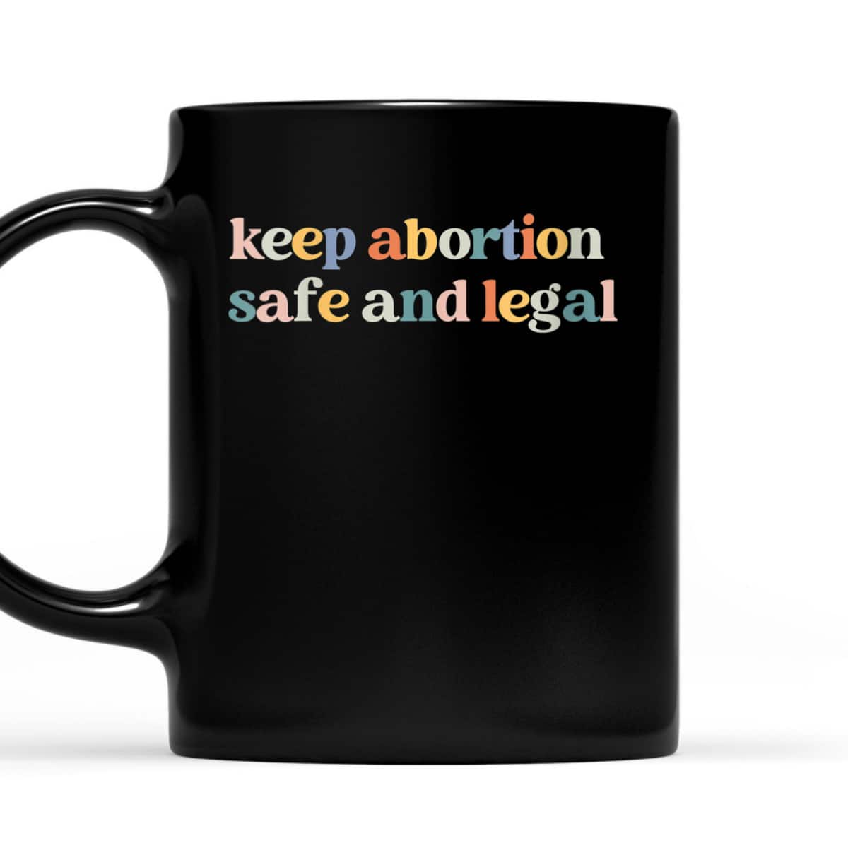 Womens Keep Abortion Safe And Legal Pro Choice Feminist Retro T-Shirt
