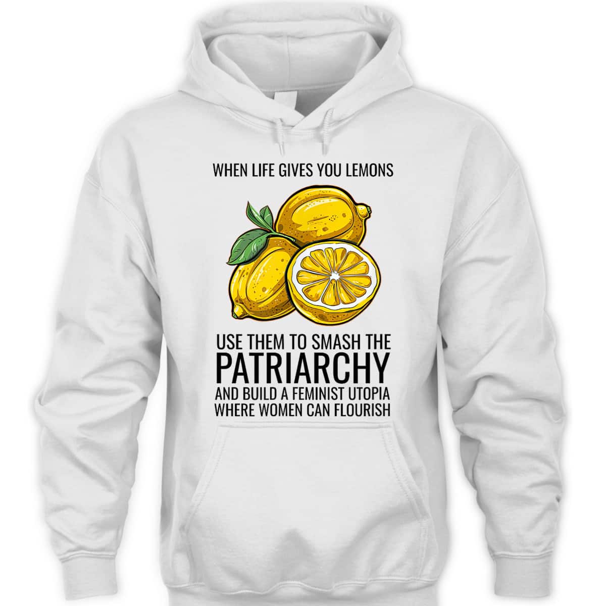 Cute Lemon Feminist Art Funny Feminism Female Empowerment T-Shirt