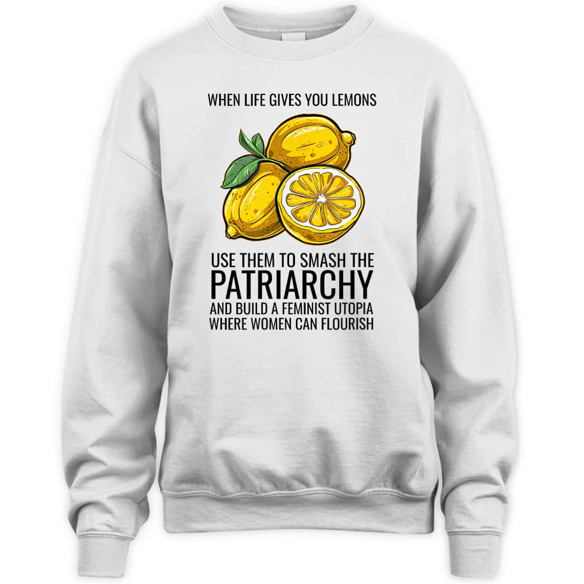 Cute Lemon Feminist Art Funny Feminism Female Empowerment T-Shirt