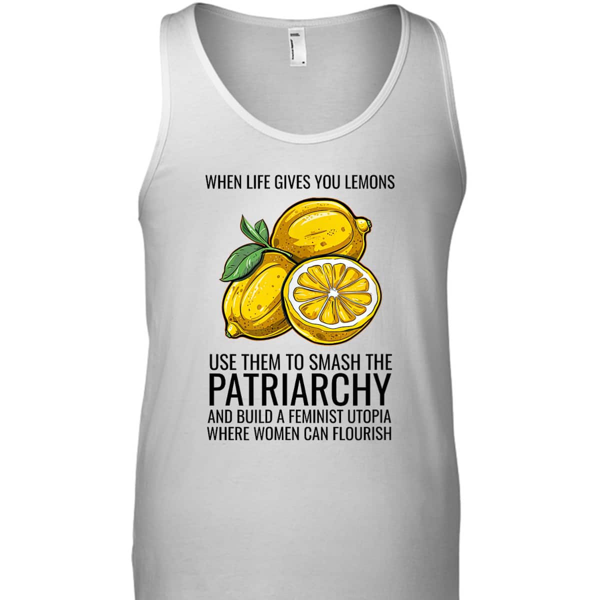 Cute Lemon Feminist Art Funny Feminism Female Empowerment T-Shirt