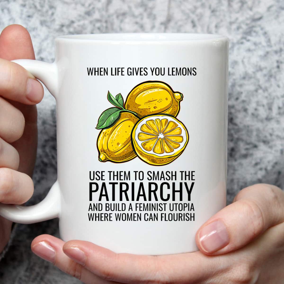Cute Lemon Feminist Art Funny Feminism Female Empowerment T-Shirt