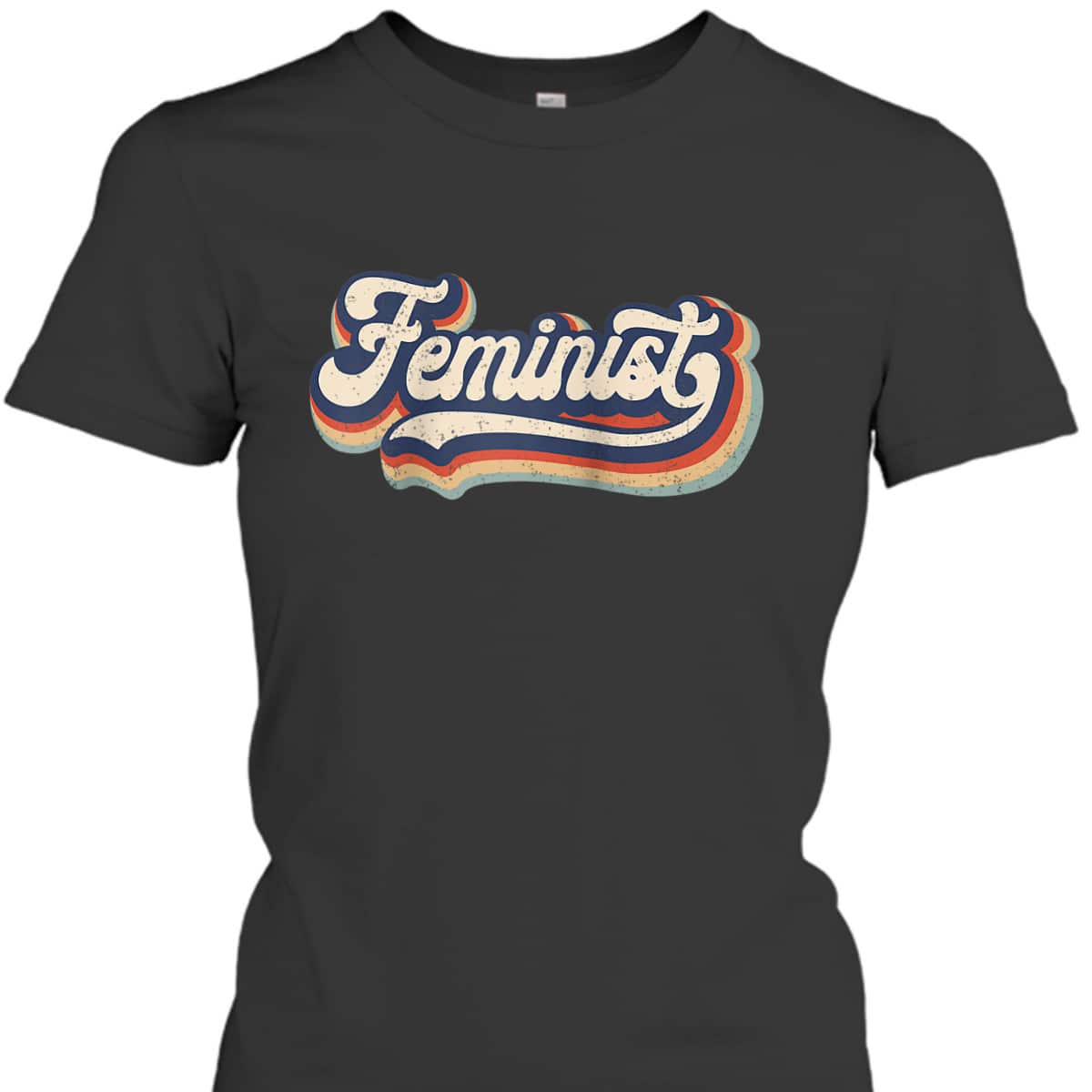 Feminist - Retro 70s Vintage Rainbow - Feminism Gift T-Shirt Feminist - Retro 70s Vintage Rainbow - Feminism Gift T-Shirt