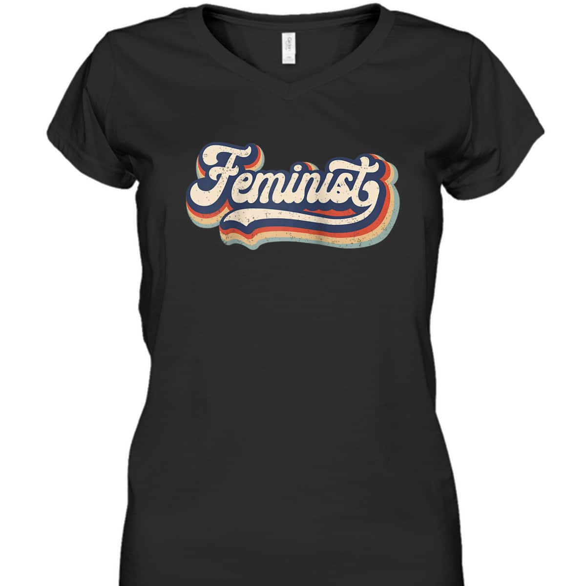 Feminist - Retro 70s Vintage Rainbow - Feminism Gift T-Shirt Feminist - Retro 70s Vintage Rainbow - Feminism Gift T-Shirt