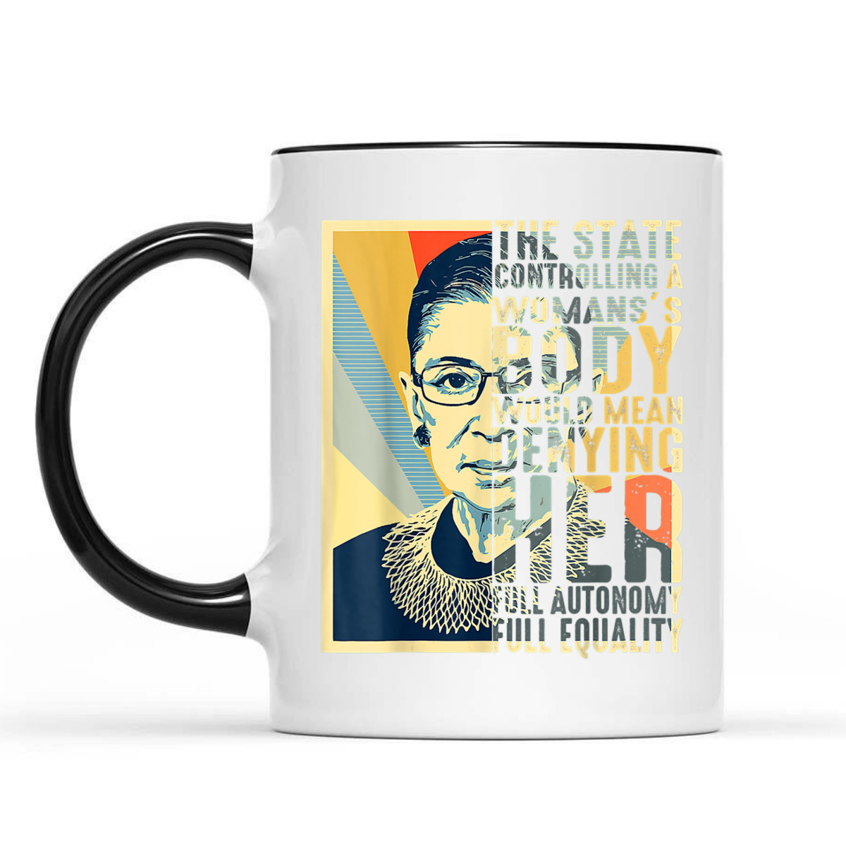 Feminist Ruth Bader Ginsburg Pro Choice My Body My Choice T-Shirt