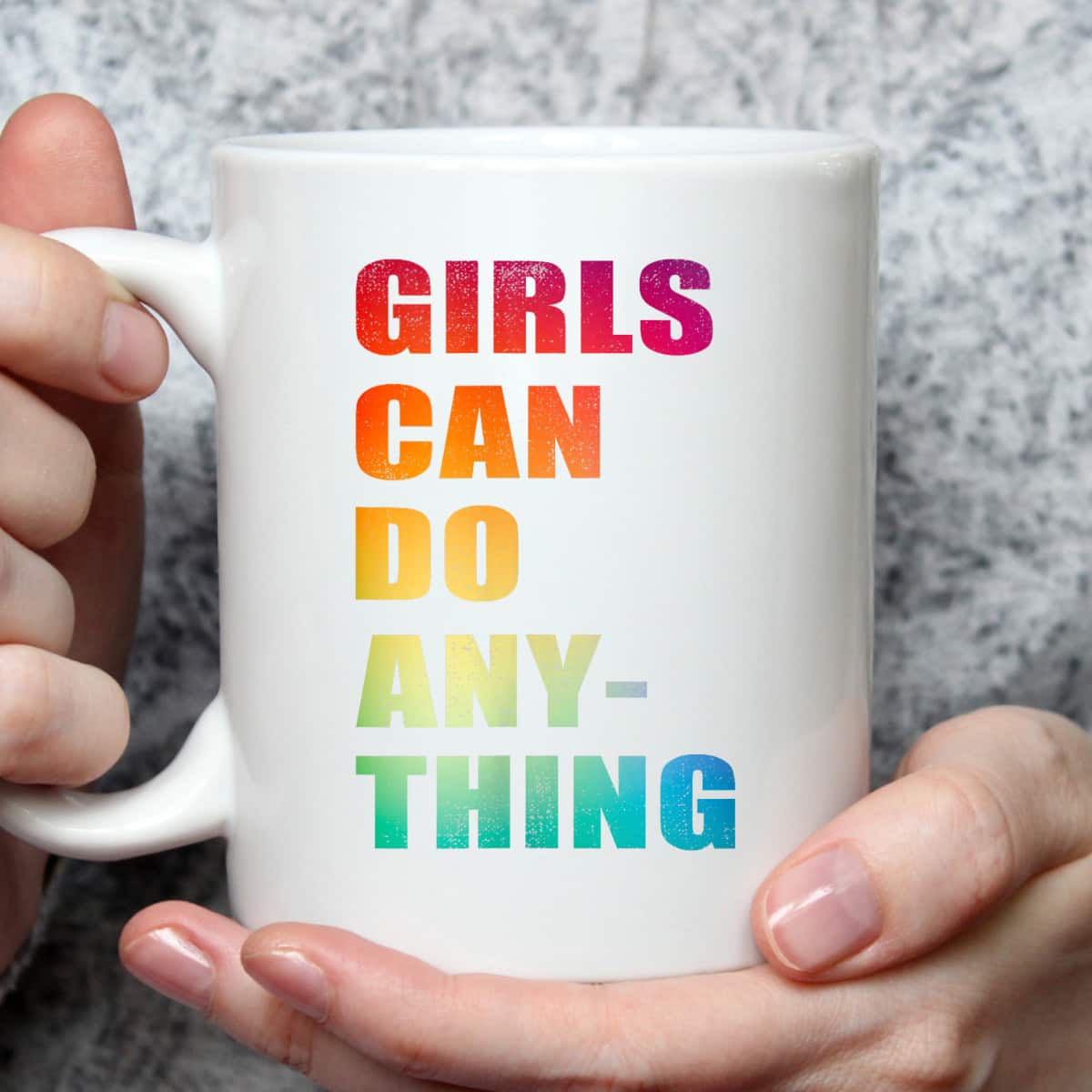 Womens Girls Can Do Anything, Rainbow Feminist, Feminism T-Shirt