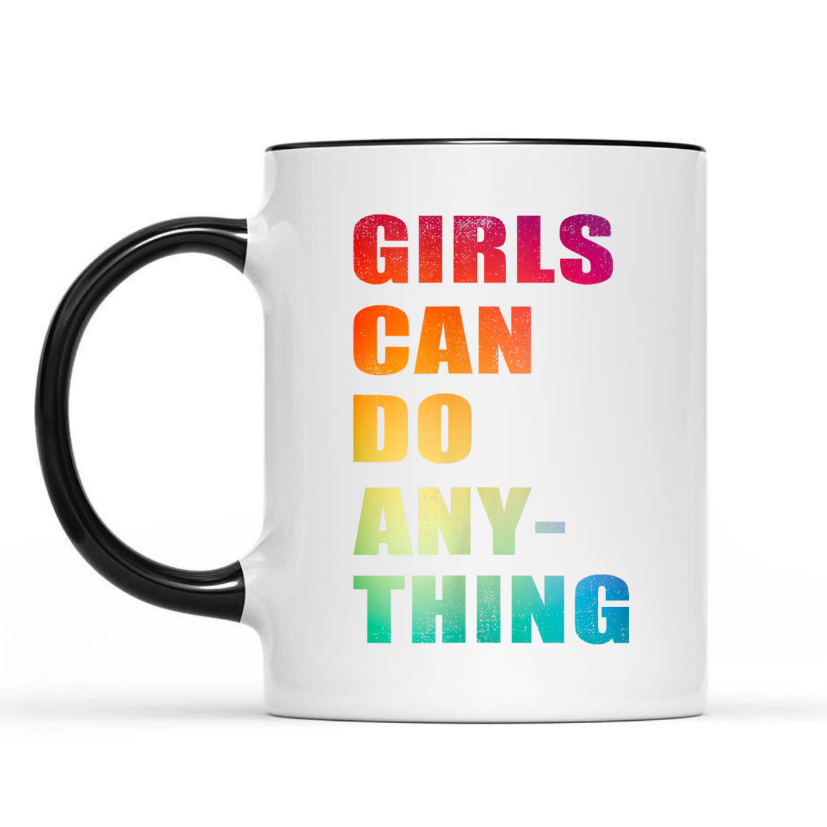 Womens Girls Can Do Anything, Rainbow Feminist, Feminism T-Shirt Womens Girls Can Do Anything, Rainbow Feminist, Feminism T-Shirt
