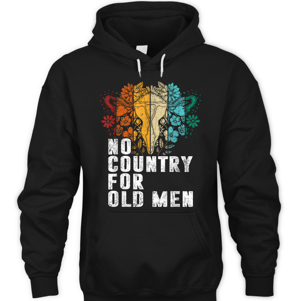 No Country For Old Men Uterus Feminist Women Rights Vintage T-Shirt