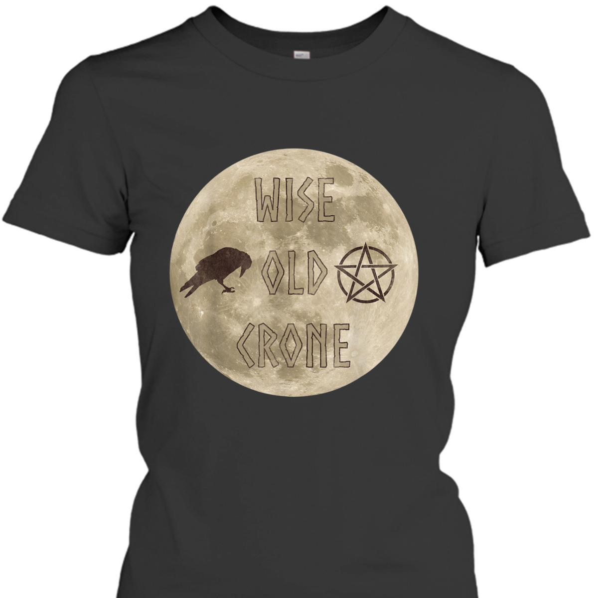 Wise Old Crone Wicca Pagan Triple Goddess Feminist T-Shirt