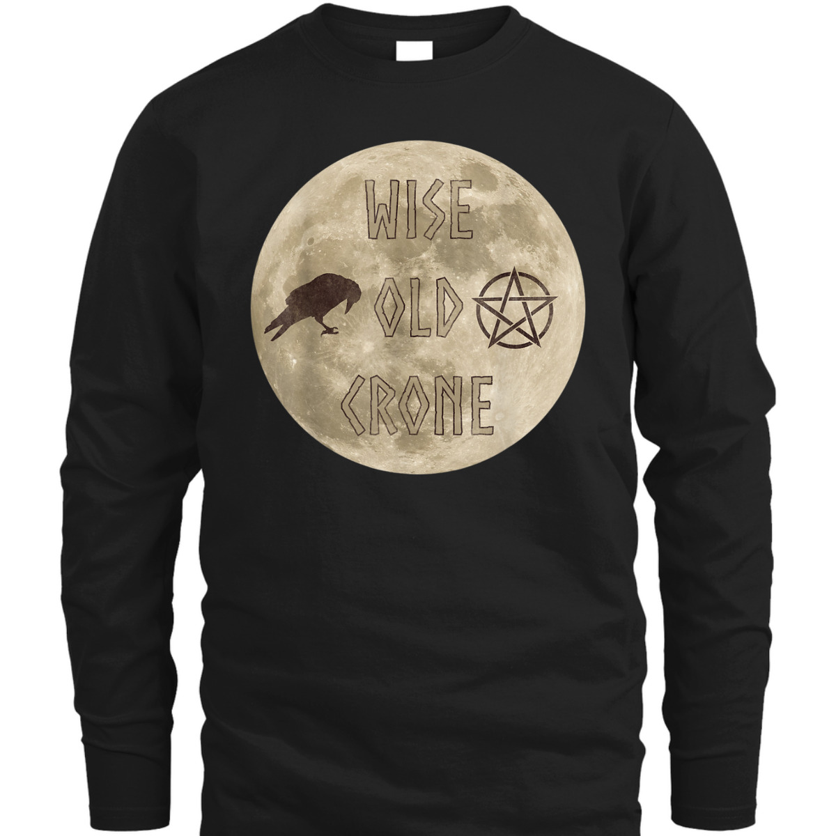 Wise Old Crone Wicca Pagan Triple Goddess Feminist T-Shirt Wise Old Crone Wicca Pagan Triple Goddess Feminist T-Shirt