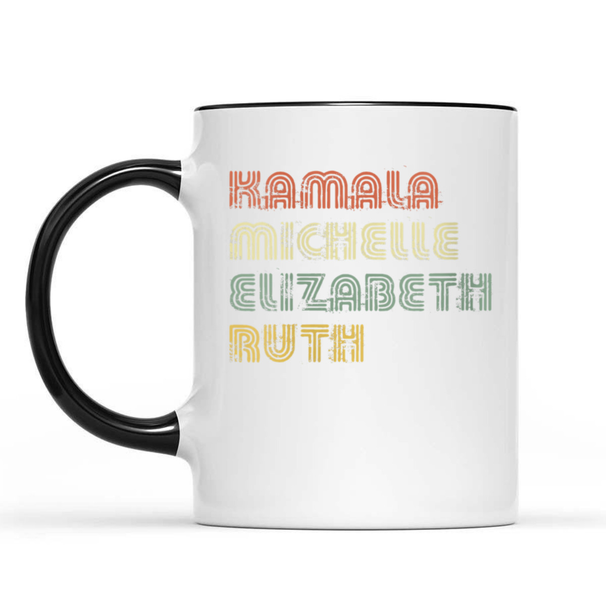 Womens Kamala Michelle Elizabeth Ruth Feminist Political Icons T-Shirt