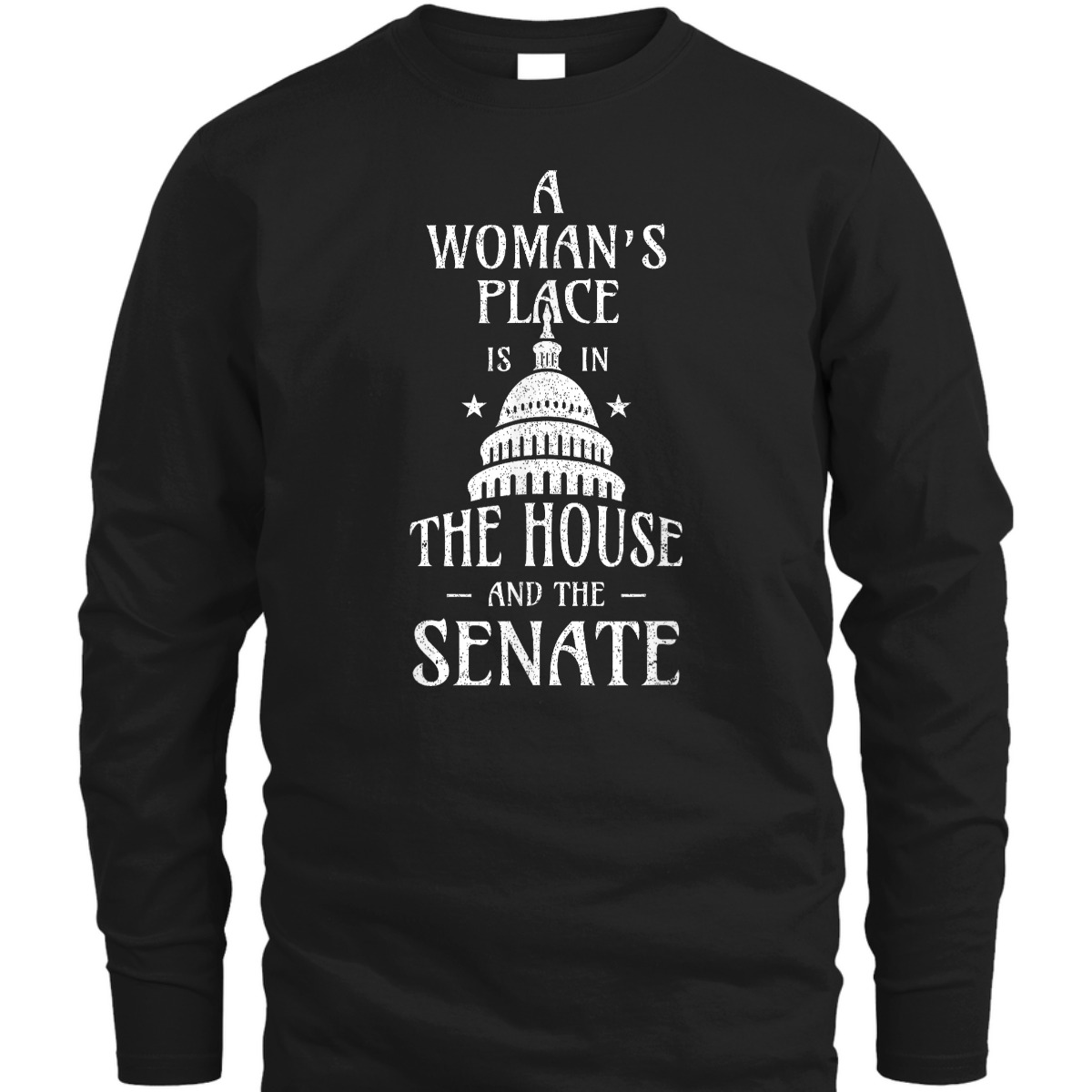 A Womans Place Is In The House And The Senate Feminist T-Shirt