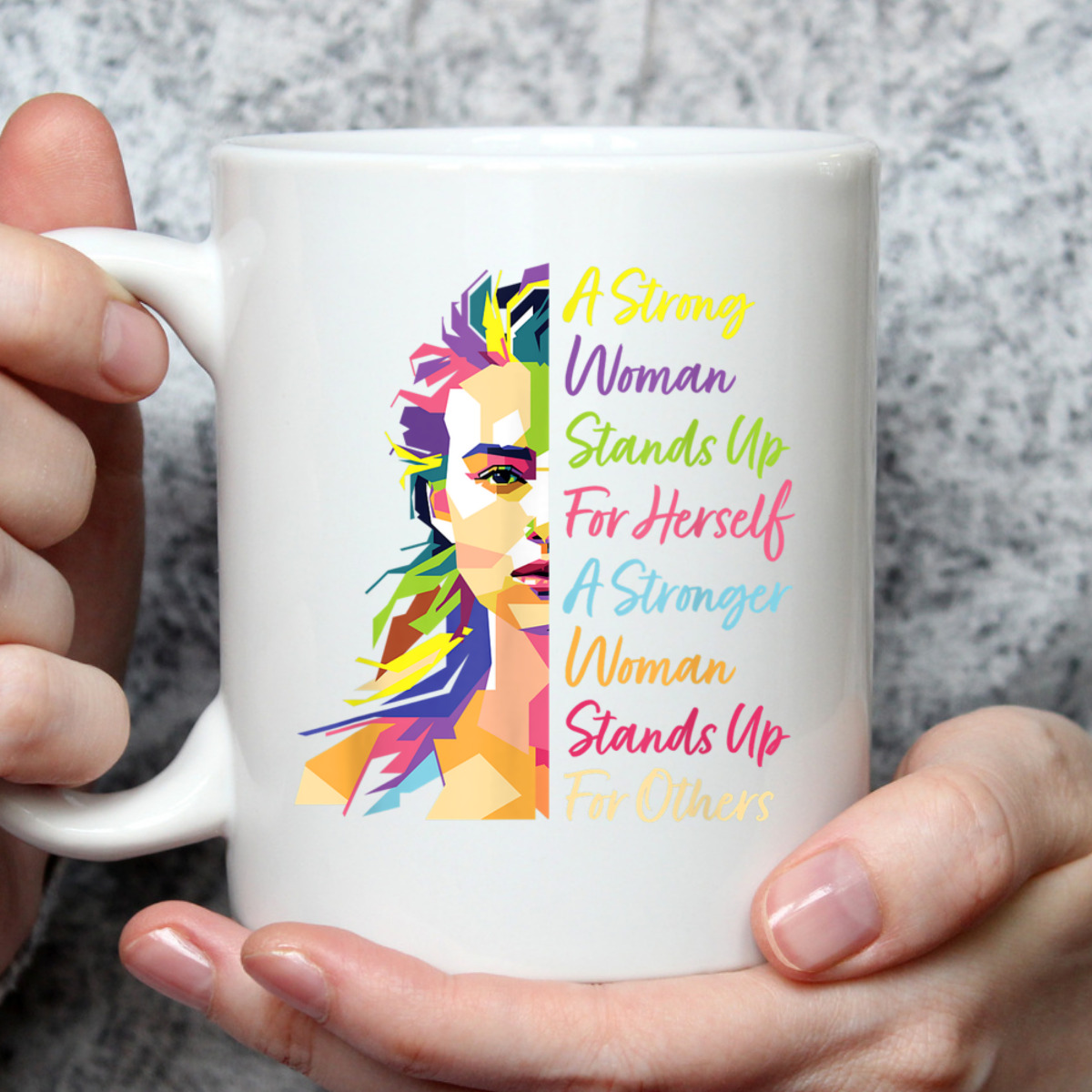 A Strong Woman Stands Up For Herself Feminist Social Rights T-Shirt A Strong Woman Stands Up For Herself Feminist Social Rights T-Shirt