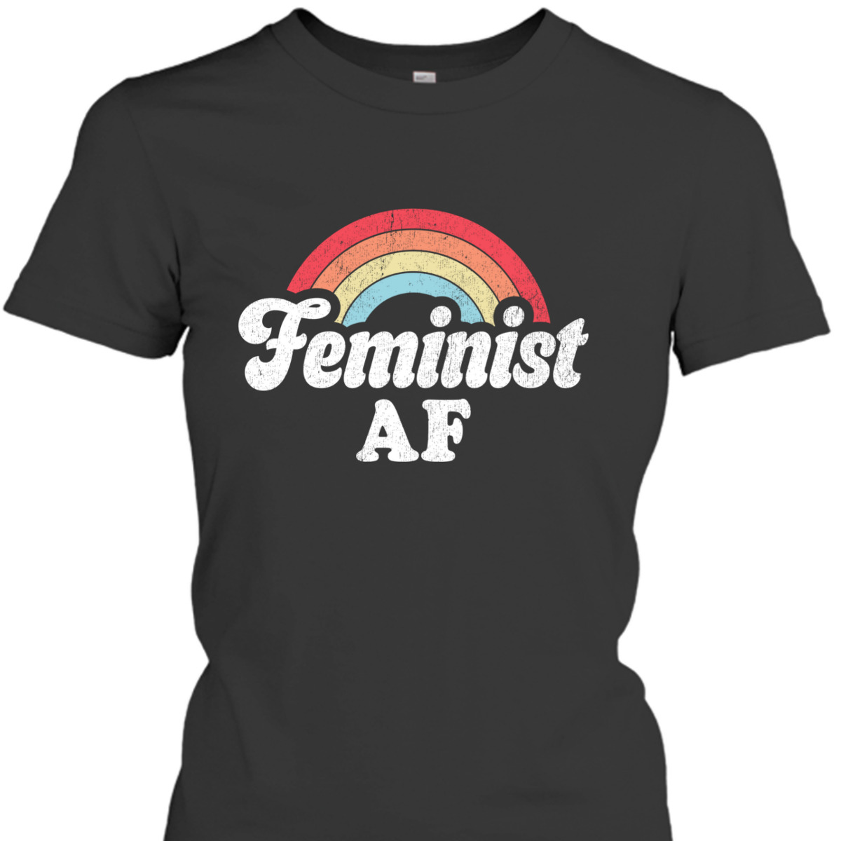 Feminist AF Retro Vintage 60s 70s Style Women Feminism Gifts T-Shirt